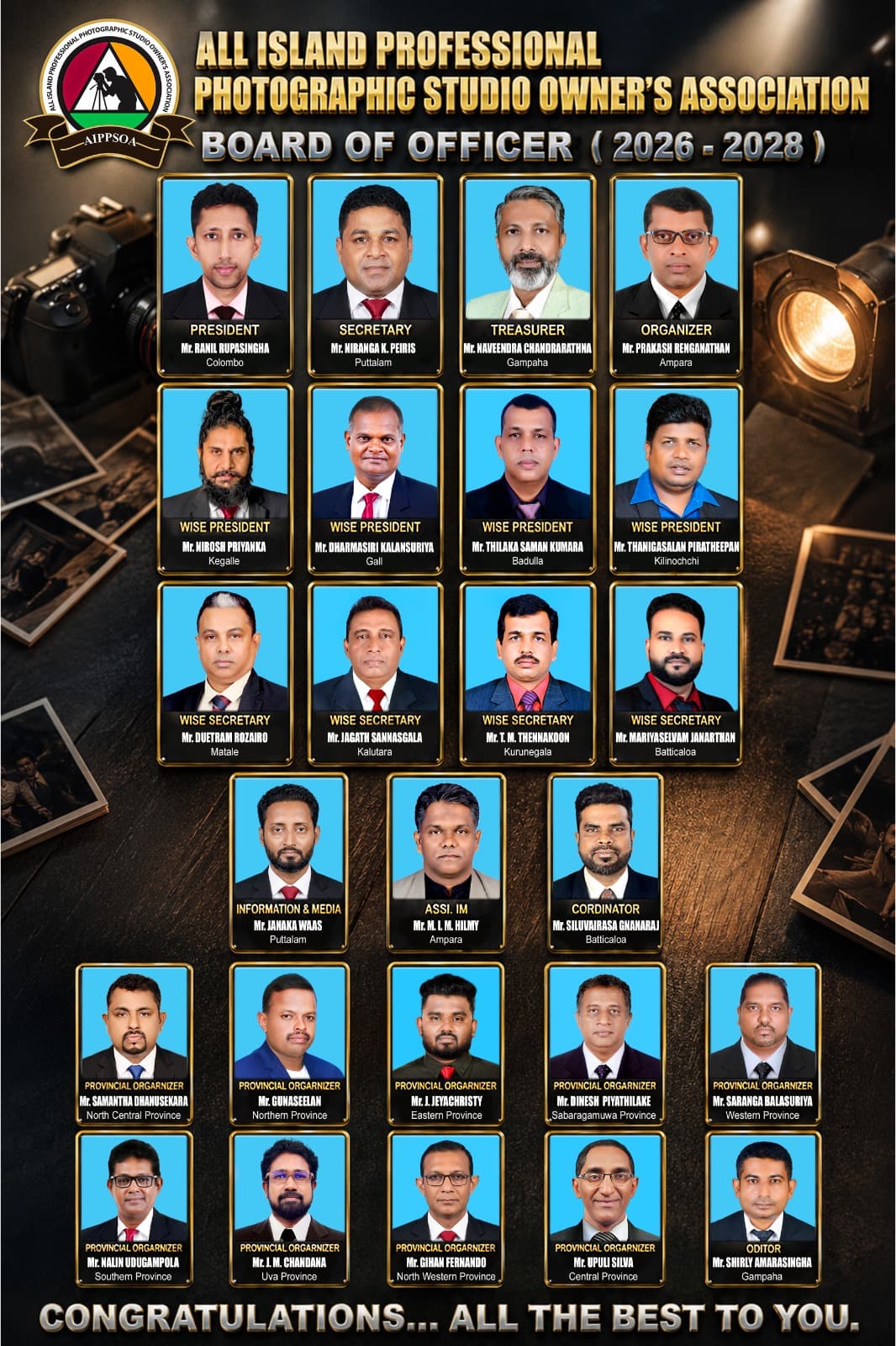 AIPPSOA Executive Committee, board of officers 2026 to 2028